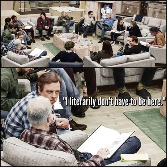 RogelioVzzGarza's tweet photo. @HamillHimself was this really what you where thinking? #PaidVacaction #TheWorkMeetingThatShouldHaveVeenAnEmail https://t.co/N2cHiPkW0O