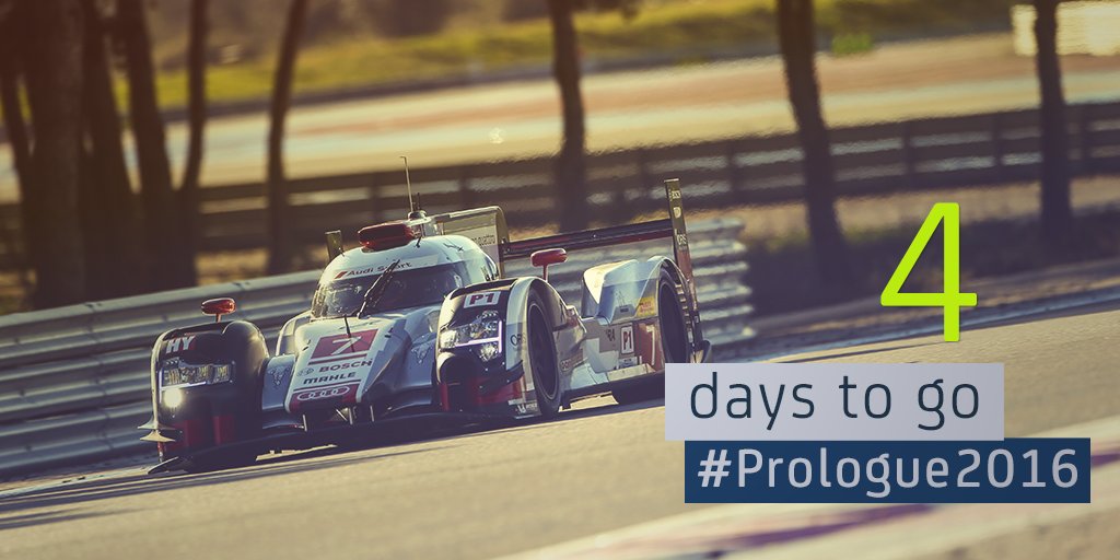 FIAWEC's tweet photo. The #WEC #Prologue2016 week has officially arrived! 
RT if you're also excited as we are!
#WECinAction #WECisBack https://t.co/OfeLoj1R1p