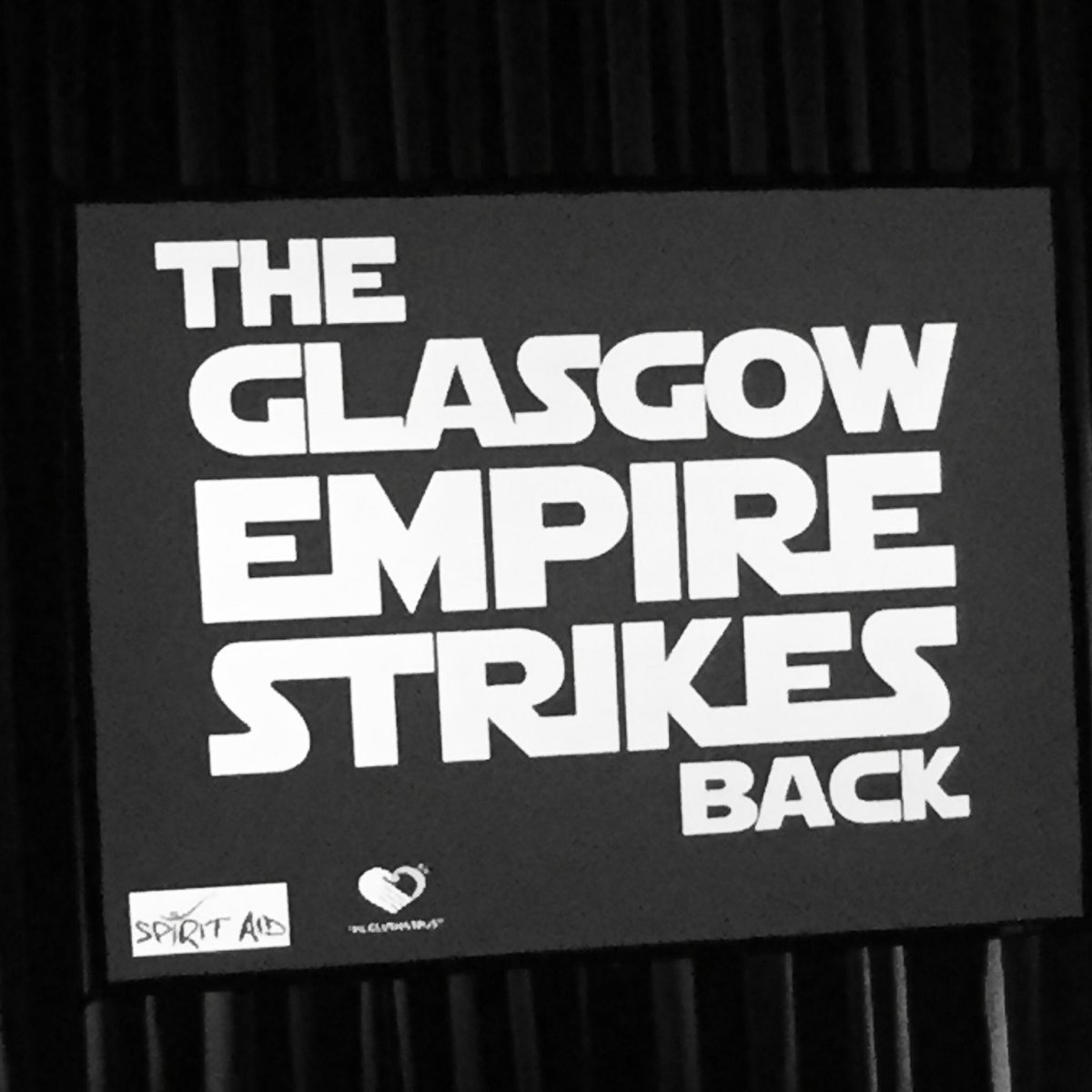 andrewkindness's tweet photo. The Glasgow Empire Strikes Back @citizenstheatre @CluthaTrust @SpiritAid https://t.co/WucC5gv9B0