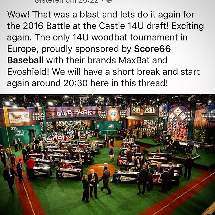 Ok! That was fun. The first 28 12U and 14U players for the 2016 tournament were drafted yesterday!