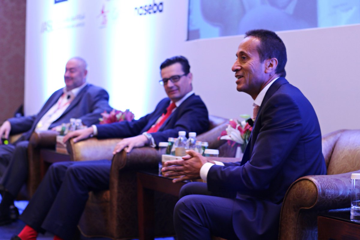 Hospitality_ME's tweet photo. Denis Sorin of @DurHospitality, David Henry of @accorhotels &amp; Hatem Gasmi of @Aurishotels discuss #smart #hotels https://t.co/bFvfaQ5uNR