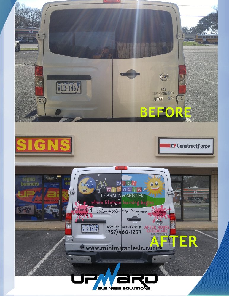 Upwardsigns's tweet photo. Mini Miracles Back window wrap and decals https://t.co/jcsUcJUqcV