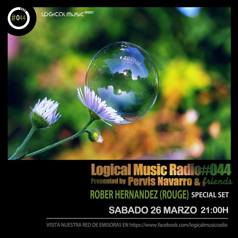 Logicalmusicfm's tweet photo. #LogicalMusicRadio #044 by @pervisnavarro 
Guest #ROBERHERNANDEZ #ROUGE 26.03.16, 21h. 
Live from @RadioLosYebenes https://t.co/26L60nXF97