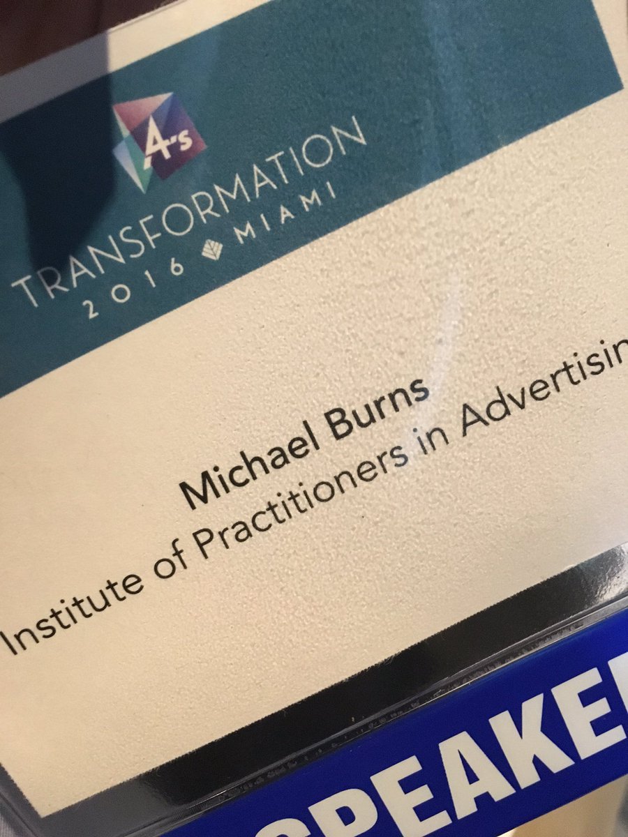 JMJBurns's tweet photo. Looking forward to speaking about why agencies need to invest in their talent at #4AsTransformation in  #IPA_updates https://t.co/ZjV3XrGpUC