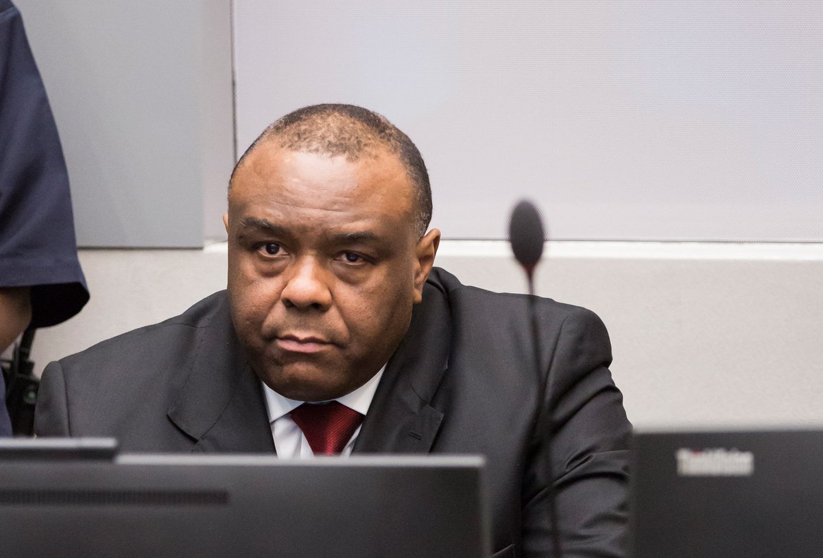 IntlCrimCourt's tweet photo. Jean-Pierre #Bemba Gombo dans la salle d’audience de la #CPI aujourd’hui https://t.co/WhETTOiYqB