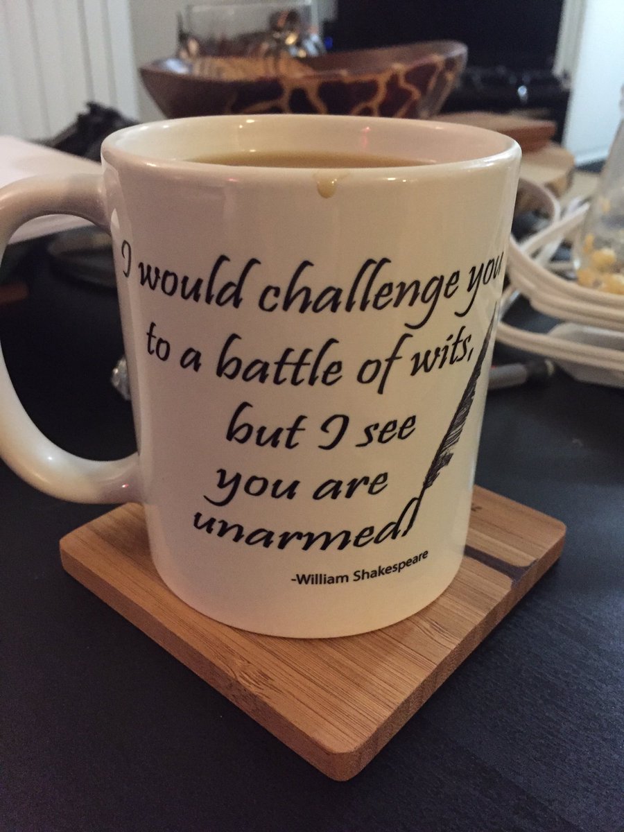 waryrogue's tweet photo. When you pull and all nighter for a Shakespeare essay.
#Coffee #PrettyMug #SoTired https://t.co/kRyPfzncpQ