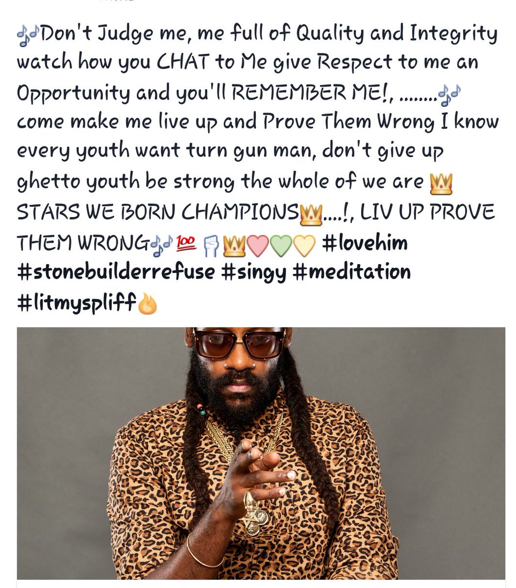 GinaFranks's tweet photo. @tarrusrileyja ❤💚💛Born Champion live up, prove them wrong #litmyspliff #lovehim #didntgettogotoconcert https://t.co/lTW9Ftv70I
