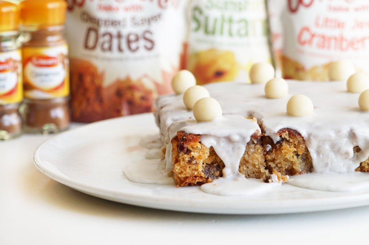 whitworths's tweet photo. #EasterInspiration: whip up this @Schwartzflavour Simnel Traybake. A perfect recipe for all the family to enjoy https://t.co/HeVh1prfgd