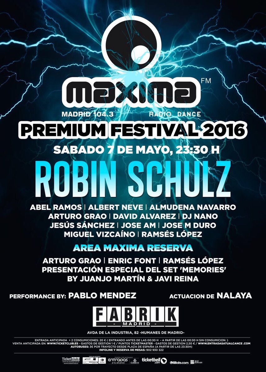 itsjesussanchez's tweet image. Ya puedes ir organizando tu agenda, pero el 7 de mayo... ¡Te vienes a @fabrikdiscoteca! 😏🙌🏼

#MáximaPremiumFestival