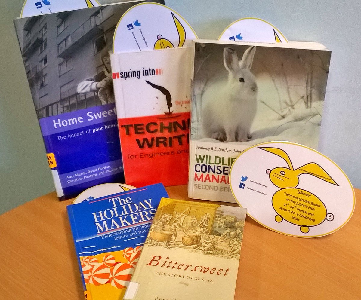 LJMUlibrary's tweet photo. Bunnies in books 2! #BunnyHunt Find the bunny and we'll swap it for some chocolate #AvrilRobartsLibrary https://t.co/4ODhuQGnmN
