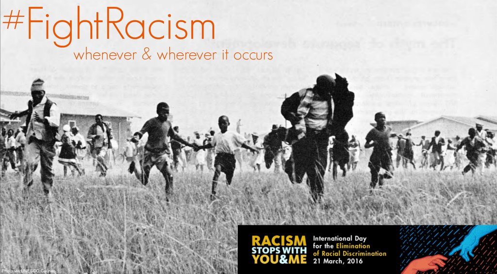 Today and every day - #FightRacism whenever &amp; wherever it occurs un.org/en/events/raci…