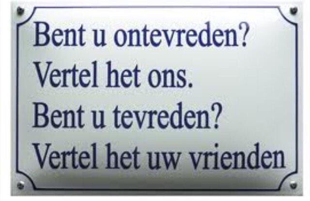 Tevreden? Vertel het voort 👍