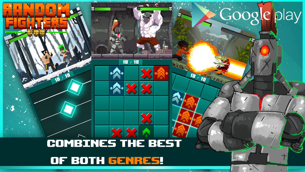 Whootgames's tweet photo. #RandomFighters ha superado las 60k descargas! Juégalo en GooglePlay! https://t.co/bV9wBVcXJl #indiedev #indiegame https://t.co/Np5Vr7Q4Fd