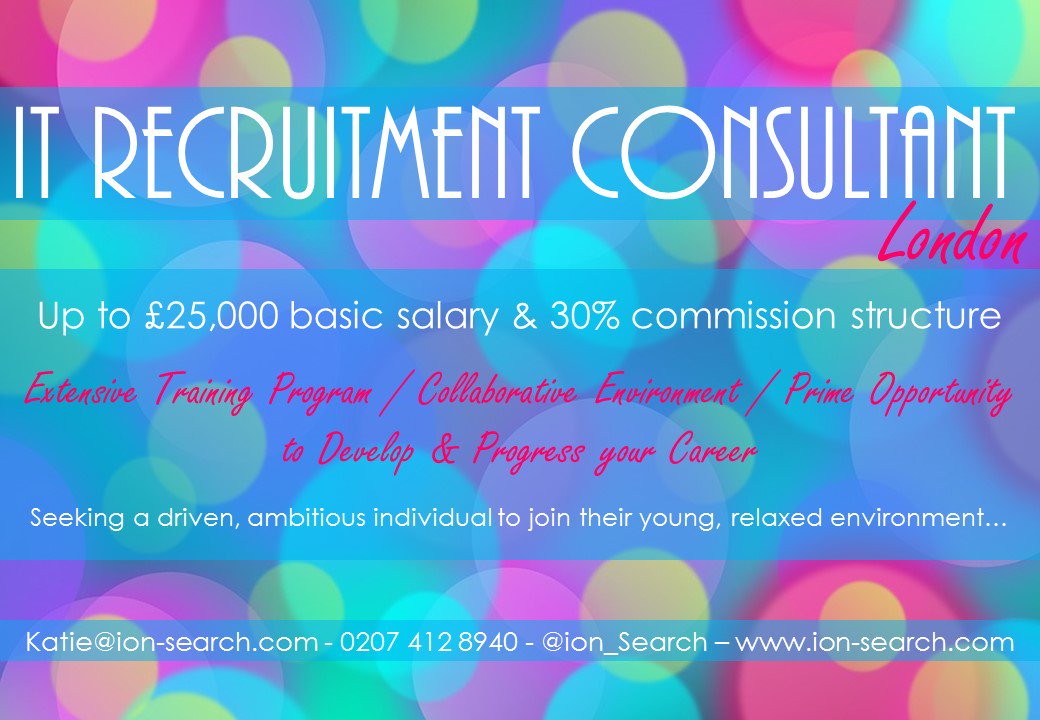 ion_search's tweet photo. #Monday's #NewJob #IT #Recruitment Exciting job opportunity!! #London #rec2rec 0207 412 8940 https://t.co/JtQ6aoW6pq https://t.co/7oH0XbaBJn