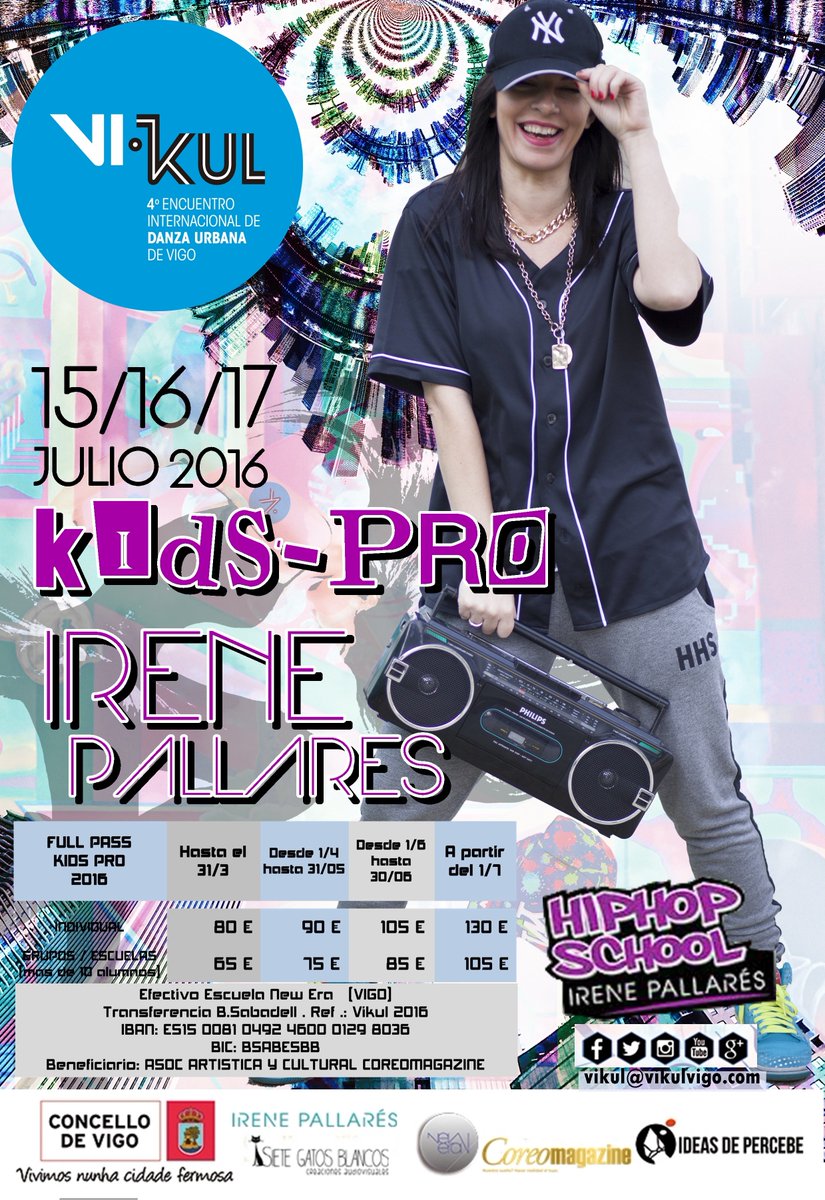 <a href="/i_pallares/">Irene Pallarés</a> dirigirá a nuestros pequeños dancers en #VIKUL2016. Una gran oportunidad para ellos y un lujo para todos