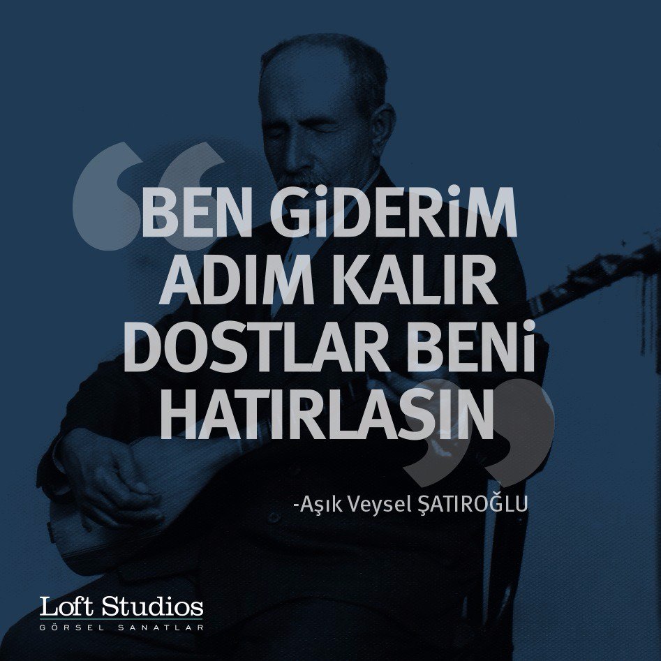 Büyük usta Aşık Veysel'i saygı ve özlemle anıyoruz.