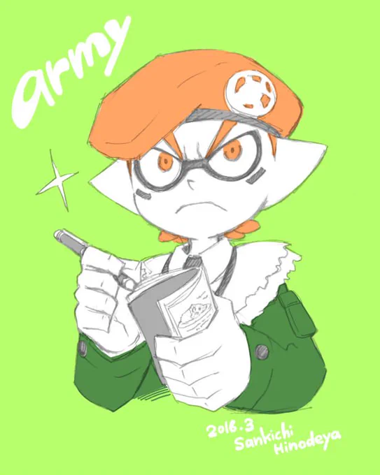 落書きアーミー隊長くコ:≡ 