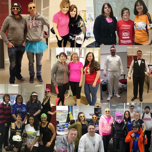 AGGORAGroup's tweet photo. Fantastic efforts (and outfits) from team AGGORA for #SR16 on Friday. A total of £342.15 raised for @sportrelief https://t.co/fcicS24ihg