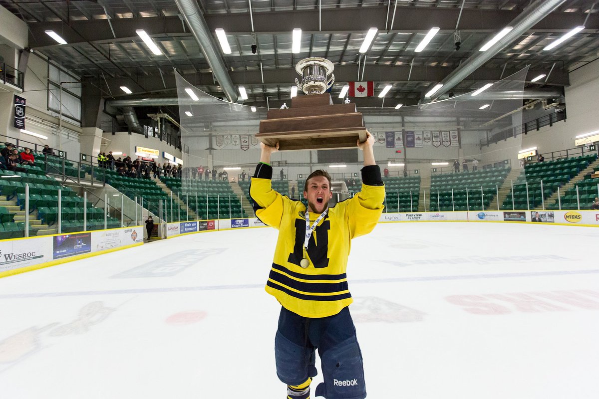 NAIT's tweet photo. CONGRATS @NAITMensHockey on @ACAC_Sport GOLD - historic, perfect 36-0 season!! #NAIT #NAITisGreat #yeg https://t.co/CnOKySNe8B