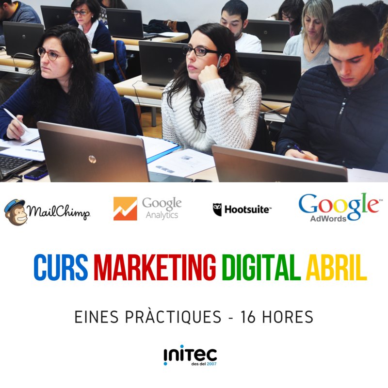 CursosINITEC's tweet photo. #Abril 2016: Propera edició del #cursmkdigital > https://t.co/wUPpVjFlla https://t.co/yBFHvg6Wsf