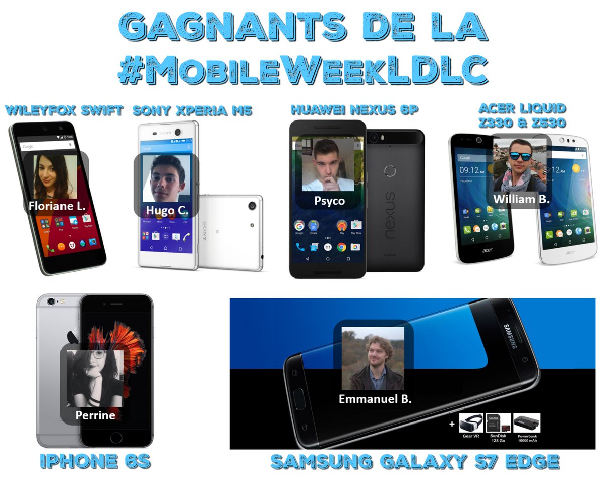LDLC's tweet photo. #MobileWeekLDLC 📱 Nous avons fait le tirage au sort ! Un grand bravo aux gagnants ! https://t.co/i3UnruL1zq
