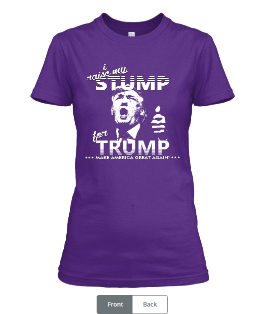 DONALD TRUMP leads through by having a campaign shirt today! teespring.com/stumpfortrump2…