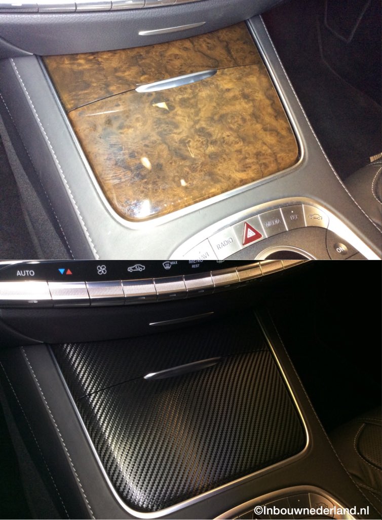 Inbouwnederland's tweet photo. En weer een #dashboard van een #S63AMG Coupe met carbon folie beplakt https://t.co/yIpSiw2q1u