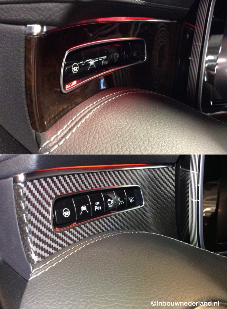 Inbouwnederland's tweet photo. En weer een #dashboard van een #S63AMG Coupe met carbon folie beplakt https://t.co/yIpSiw2q1u