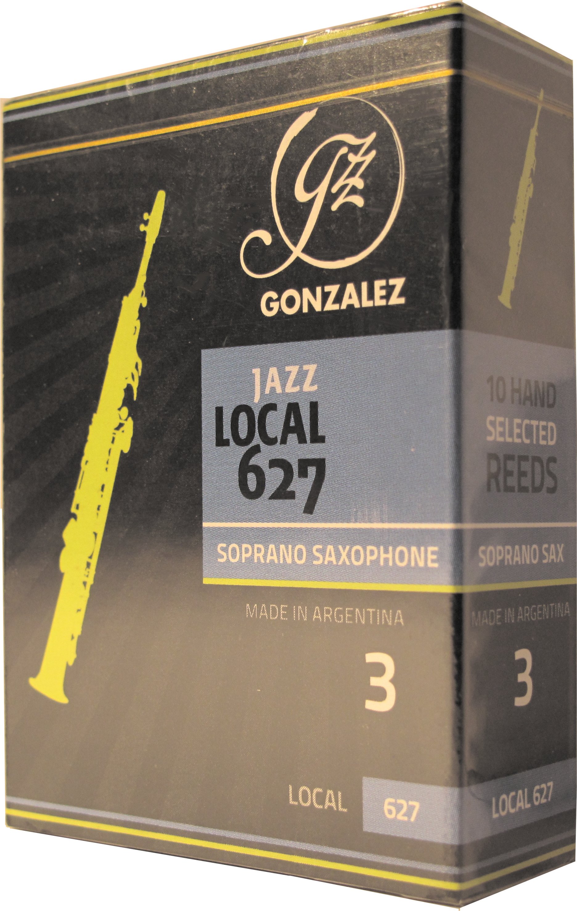 Gonzalez Local 627 Alto Saxophone Reeds Box of 10 Strength 3.5 