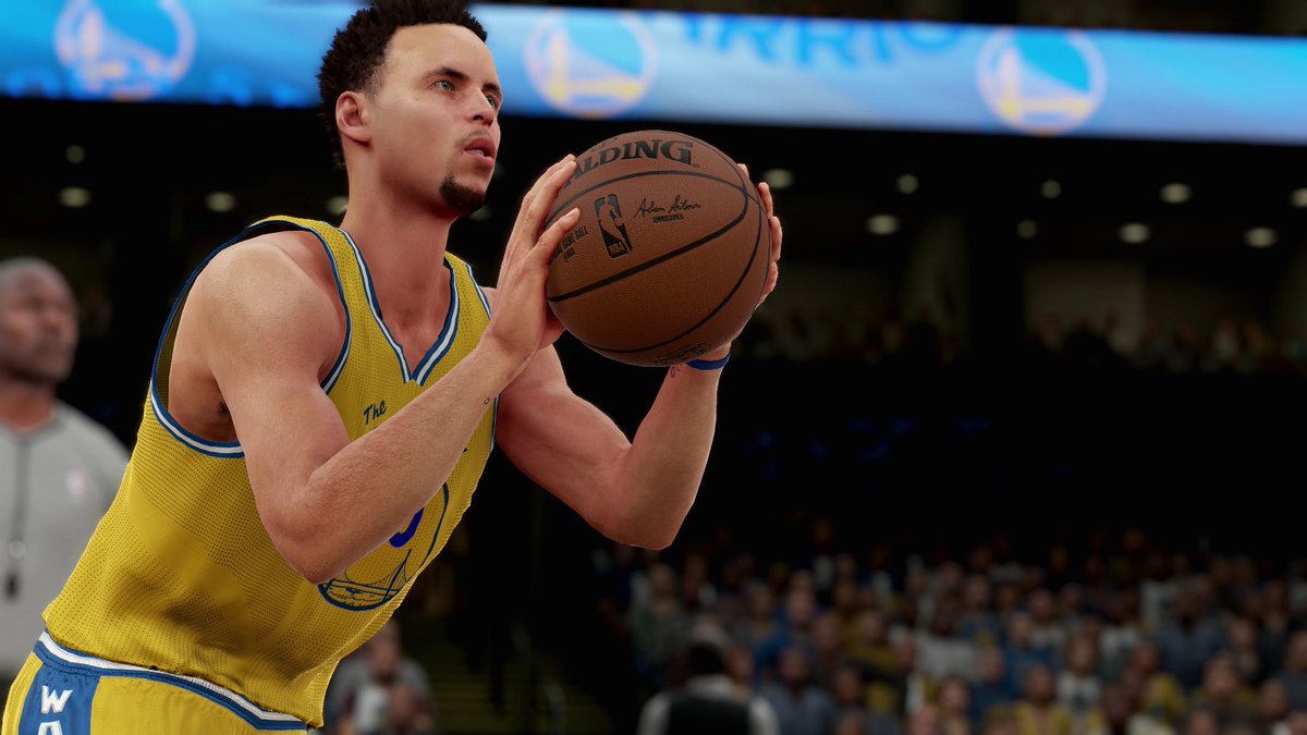 Nba32k's tweet photo. The @warriors defeat the @hornets 125-101 on Steph Curry's 29 pts &amp; 13a. https://t.co/CwhsTEA47X