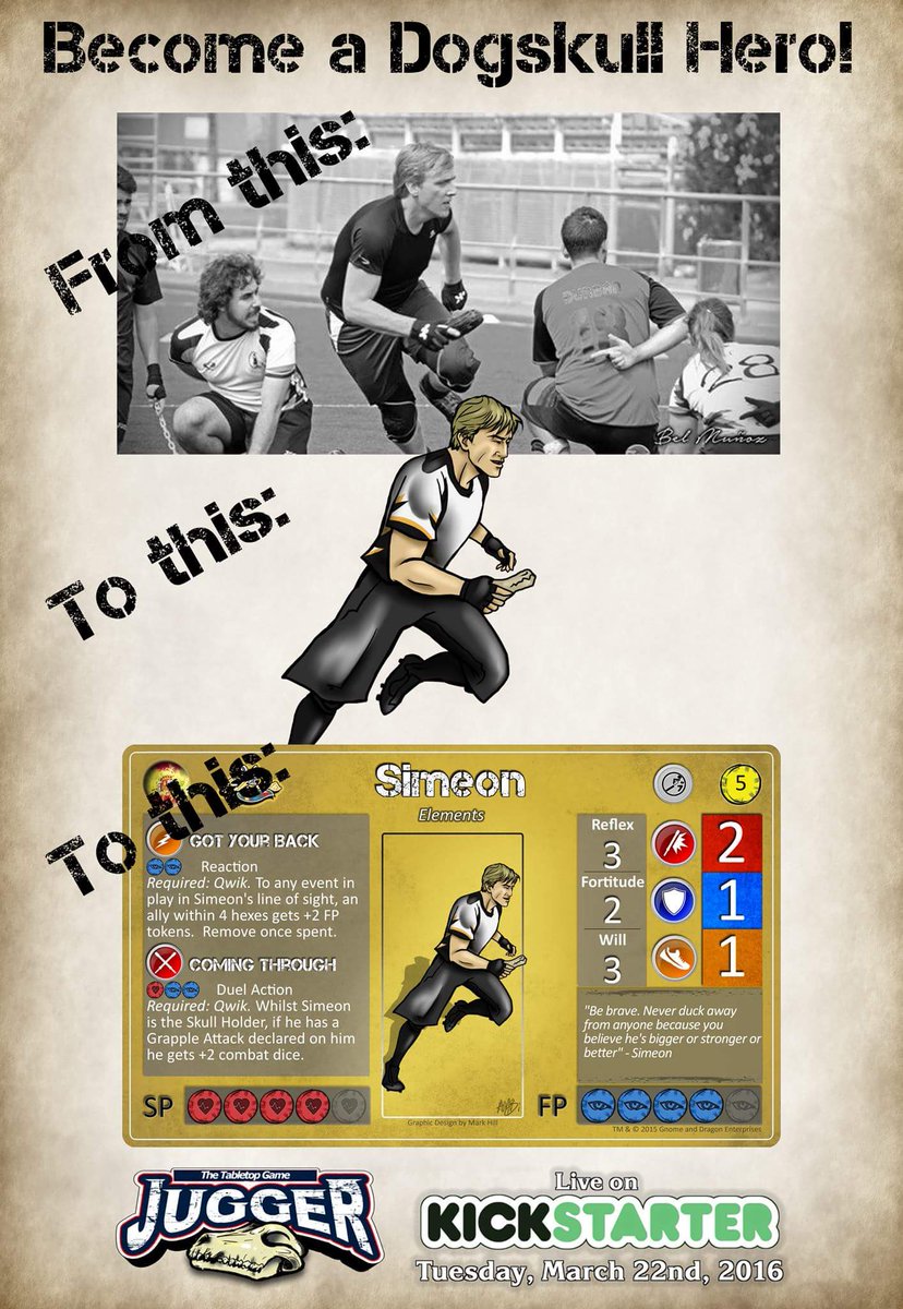You too can become a Dogskull Hero
#Kickstarter #jugger #BoardGames
