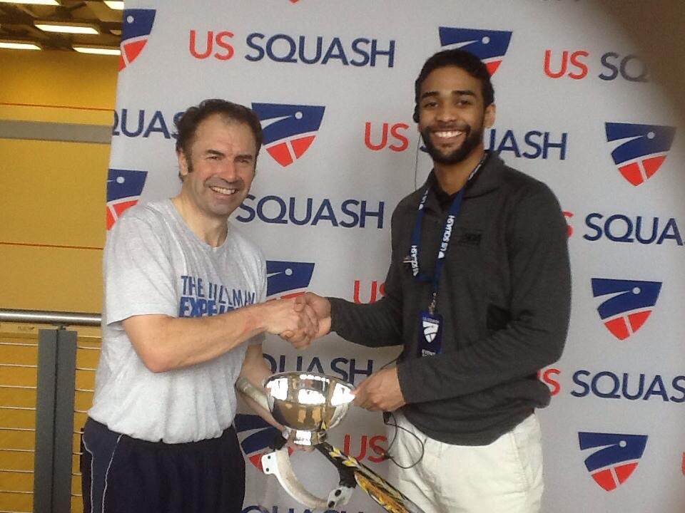millmansquash's tweet photo. How cool! presented my trophy by Freddie a graduate of @CitySquash a program I helped @sanfordschwartz start 2002! https://t.co/nFPYIN1BG0
