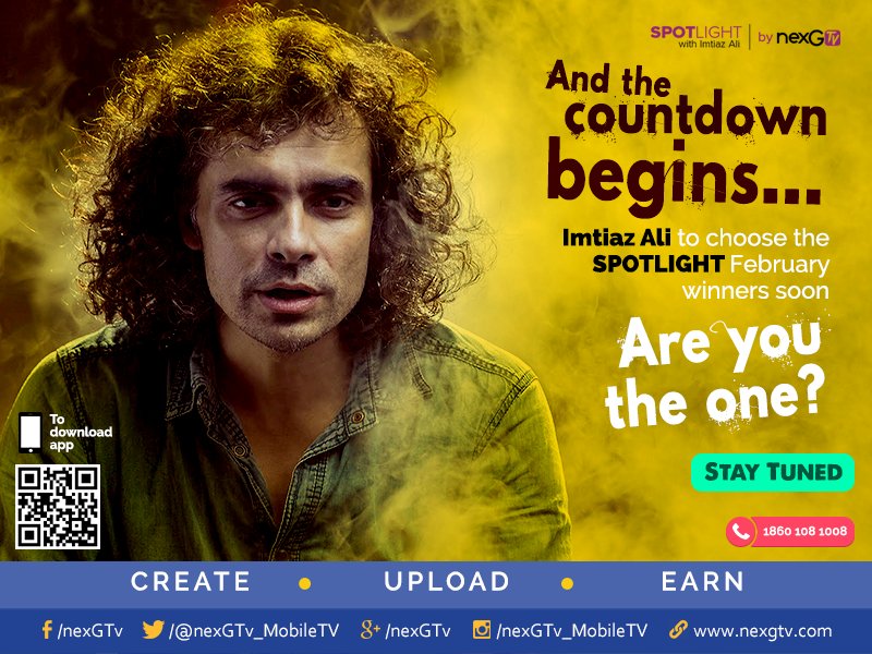 The time is now, #ImtiazAli to select February SPOTLIGHT winners soon, Uploaded your entry,:goo.gl/cblq2E