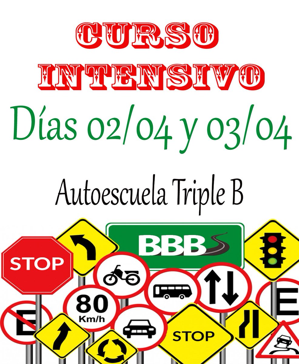 AutoTriple_B's tweet photo. PRÓXIMO CURSO INTENSIVO DÍAS 02 Y 03 DE ABRIL.
Plazas limitadas.
#AutoTripleB #Toledo #cursointensivo #facilyrapido https://t.co/JoujvJvNFE