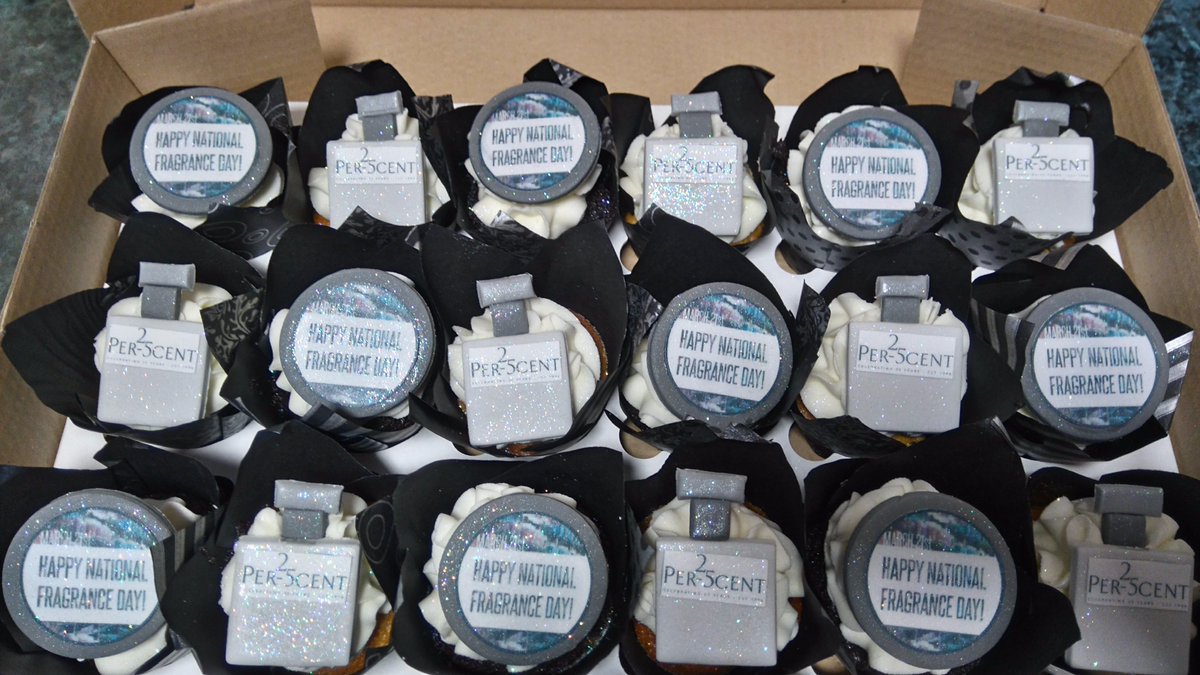 PerScent's tweet image. Celebrating #NationalFragranceDay in the office with delicious cupcakes from @ZaraCakes #ScentMemories