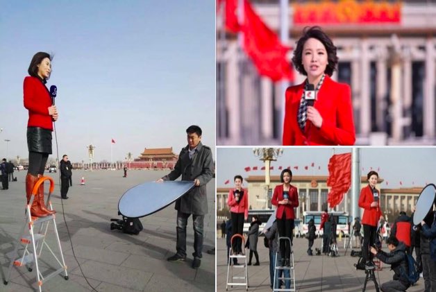 codea7904's tweet image. #China #2sessions 👍🏻Wanna be a 🤓reporter? Find ur ladder first.