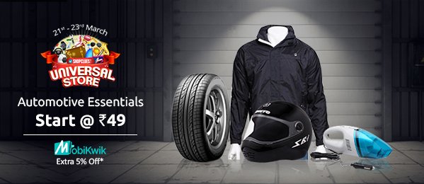 ShopClues's tweet photo. Care for your Ride with #UniversalStore, Automotive Essentials Start @ Rs. 49! #PricesSoLow https://t.co/7c7Yf6Ouzi https://t.co/0XXI57i6Qj