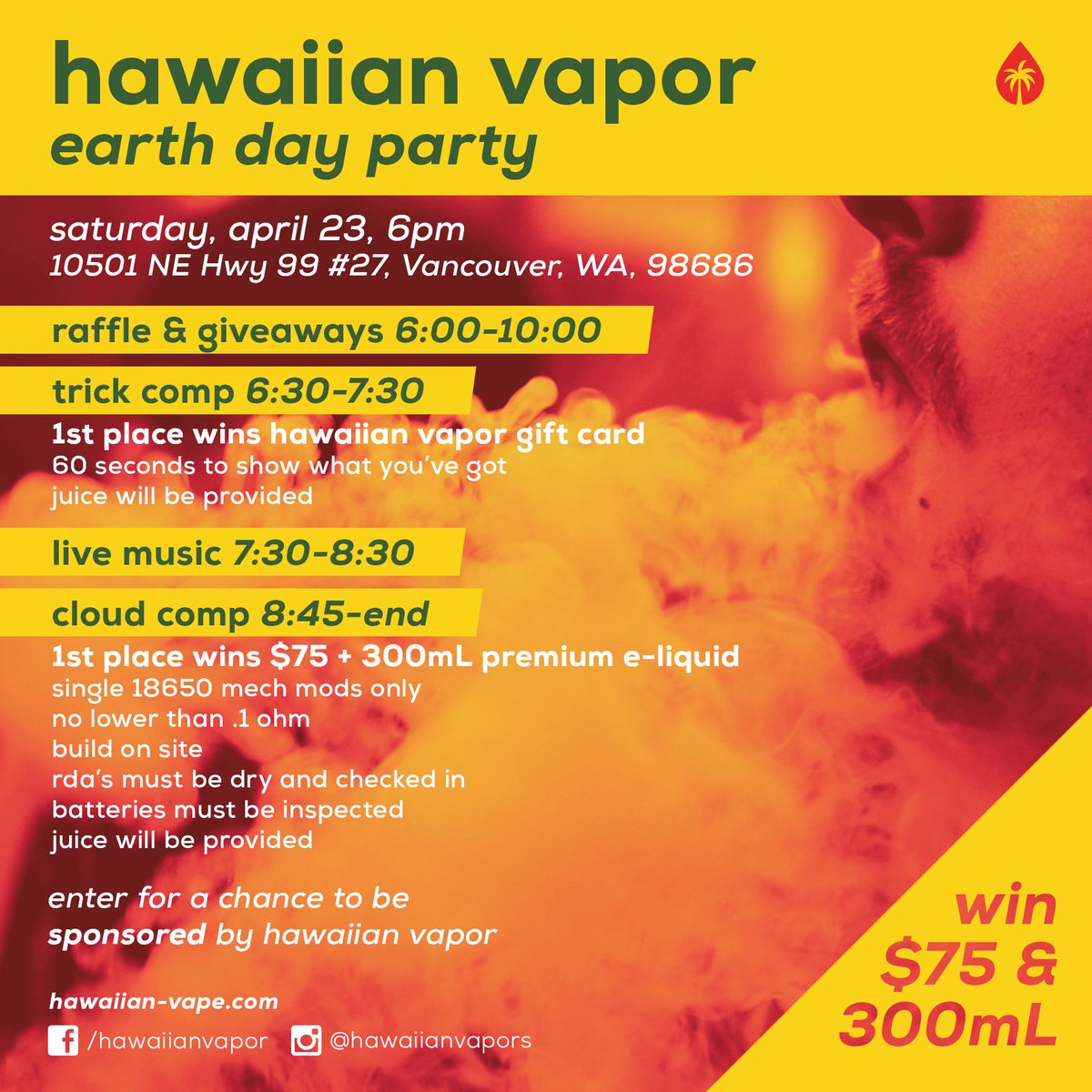 hawaiianvapor's tweet photo. Mahalo to those that came out to our St Patty's event Saturday! April 23rd is our next event! #CloudComp #TrickComp https://t.co/4skjfH5orf