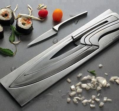 PerceptionsID's tweet image. Wouldn’t these look great in a kitchen designed by Perceptions? #knives #sharpstyle #sharpdesign
