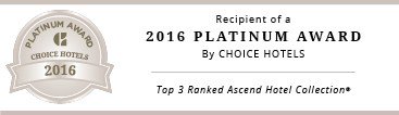 BollingWilson's tweet photo. Thanks to our team we are the proud recipient of a 2016 Platinum Hospitality Award from Choice Hotels International. https://t.co/S2ugoIScUp
