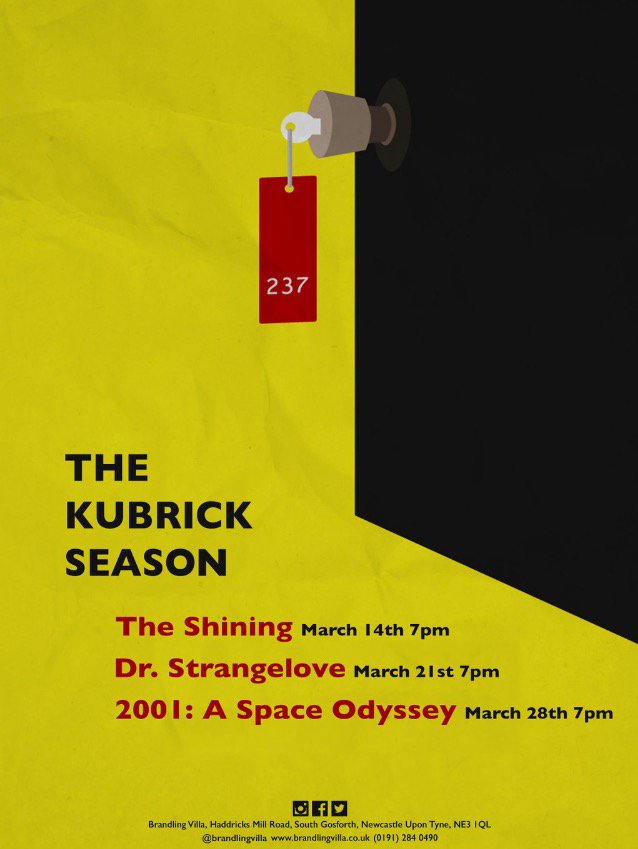 brandlingvilla's tweet photo. Kubrick Season tonight. Dr Strangelove on at 7pm. #filmisfree https://t.co/PVq5K3JYbS