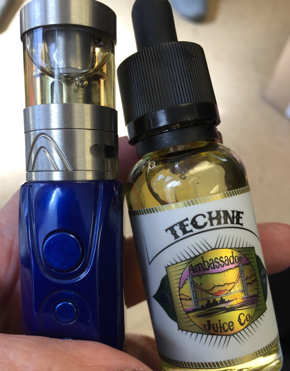 TECHNE by Ambassador Juice Co:  Cherry blossom and two variations of citrus - a great sunshine-y day vape!