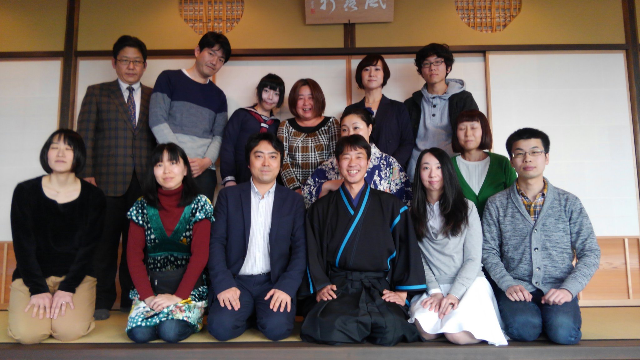 笹公人 第5歌集 終楽章 堀ちえみさんとのトークショウ サイン会のあとに茶会 Amp 歌会をしました 中山一朗さんがお茶をたててくださいました 念力家族 脚本家の木滝りまさん 話題のセーラー服歌人 鳥居さん 泳二さん たたさんら多彩な顔ぶれが