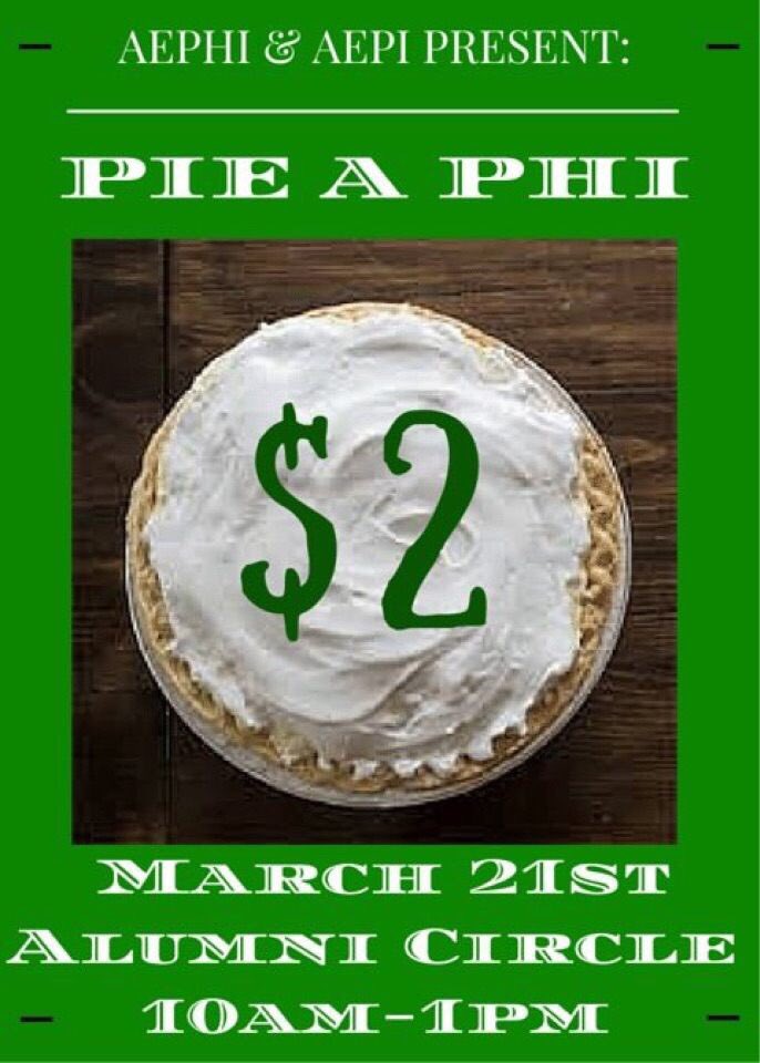 TUPanhel's tweet photo. It's a beautiful day to Pie a Phi! Stop by Alumni Circle today until 1:00 to support @AEPhiTemple and @AEPiTemple! https://t.co/PG3Cus4oy0