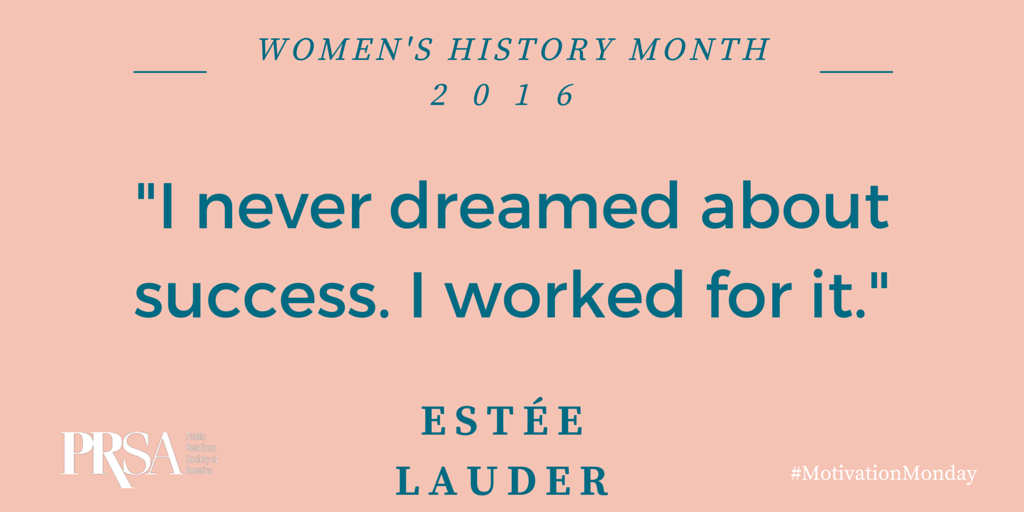 PRSA's tweet photo. Work for your success. #MotivationMonday https://t.co/NVJqWHttlV