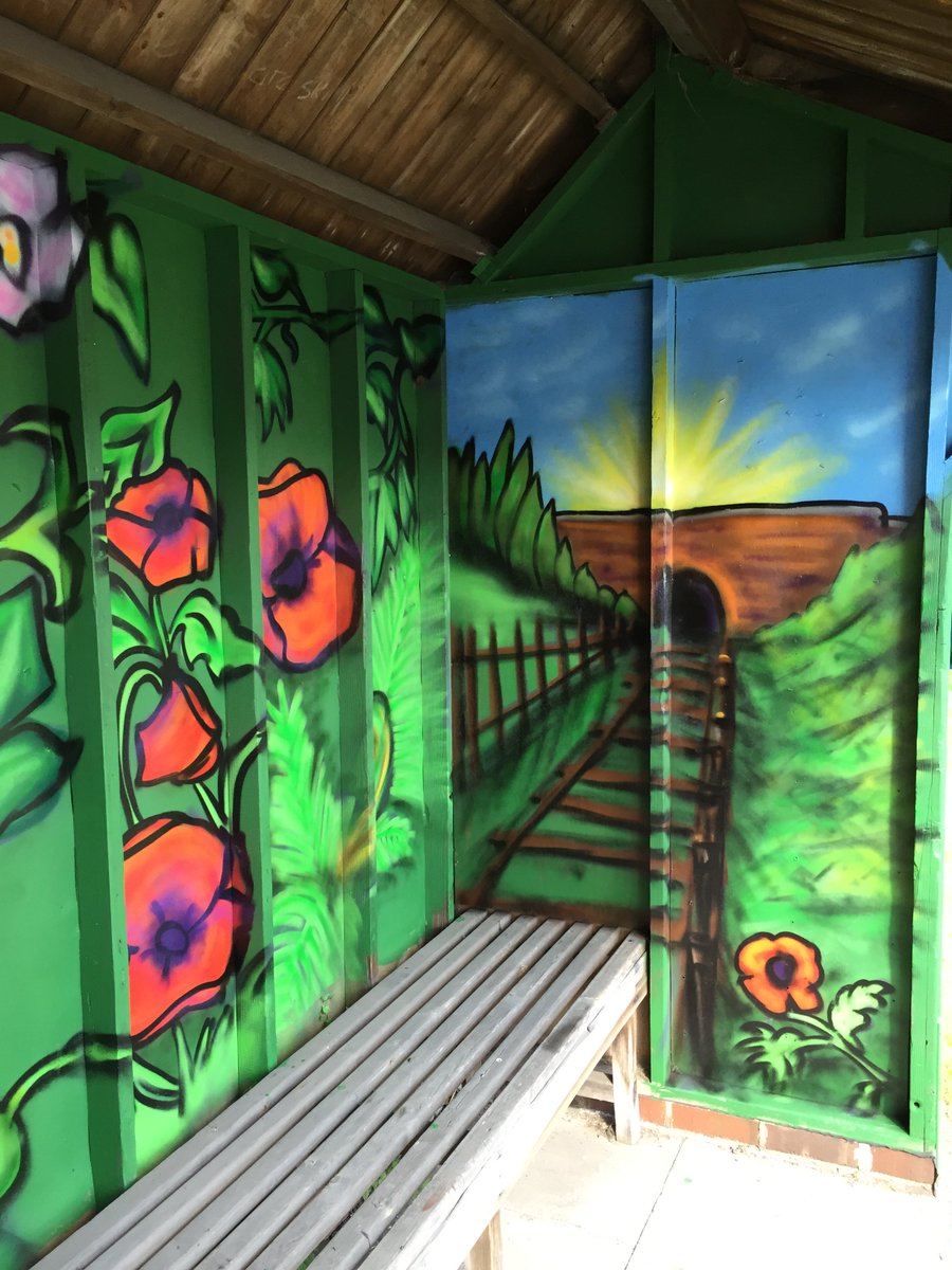 Knighton Bus Shelter 2015 - produced with young people from Ashley and surrounding areas