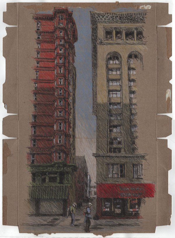 RestorationSTL's tweet photo. Wow. Sketched on the inside of cereal boxes... Oh look, it's #705olive! https://t.co/iP5stqoq0d https://t.co/f9f8SahrJZ