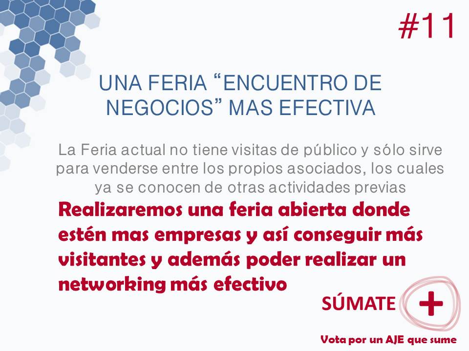 sumateaje's tweet photo. Queremos una Feria de Negocios que realmente genere negocio #SumateAJE #PorUnAjeQueSume https://t.co/XbFKh2oVFA
