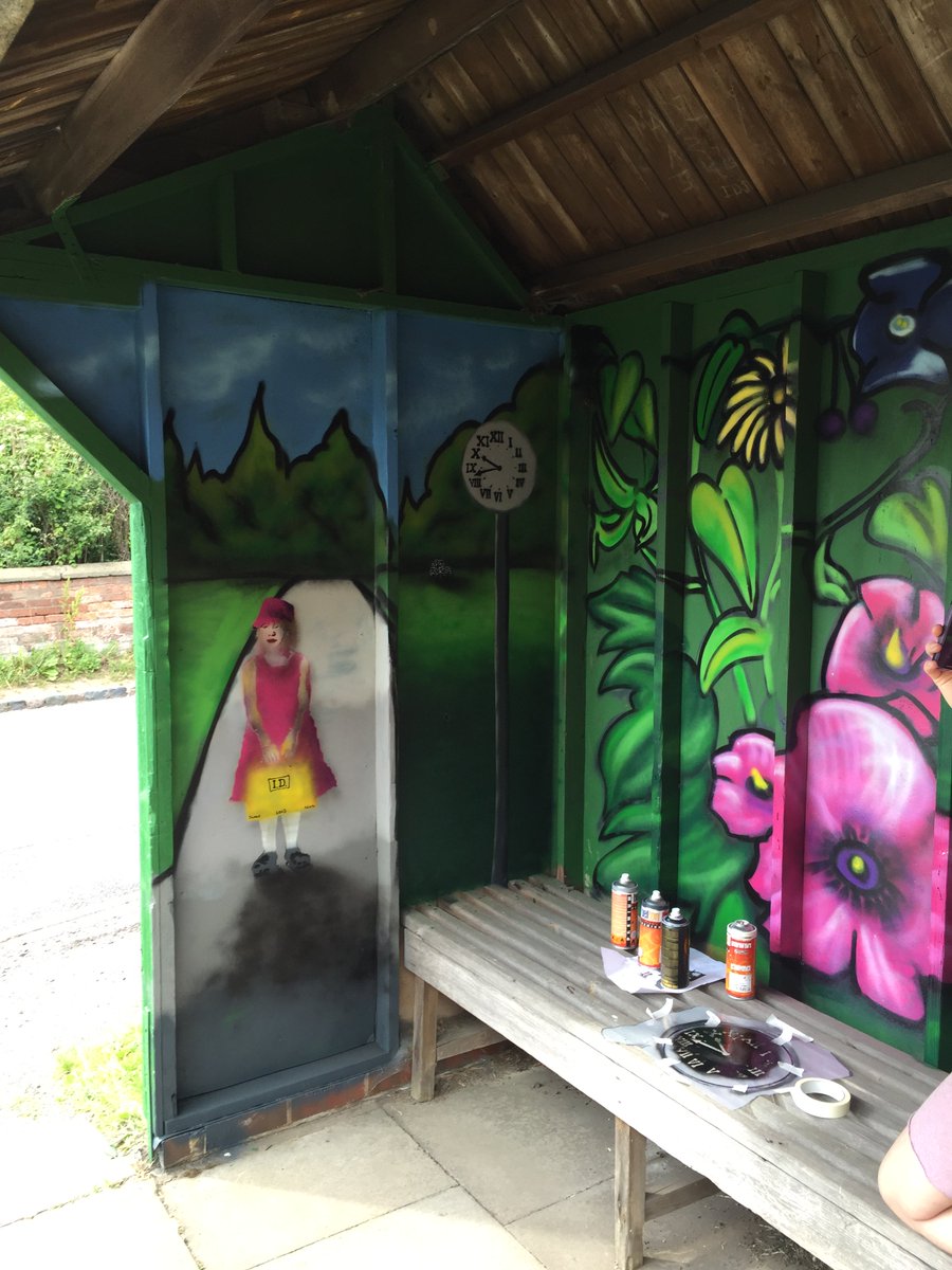 Knighton Bus Shelter 2015 - produced with young people from Ashley and surrounding areas