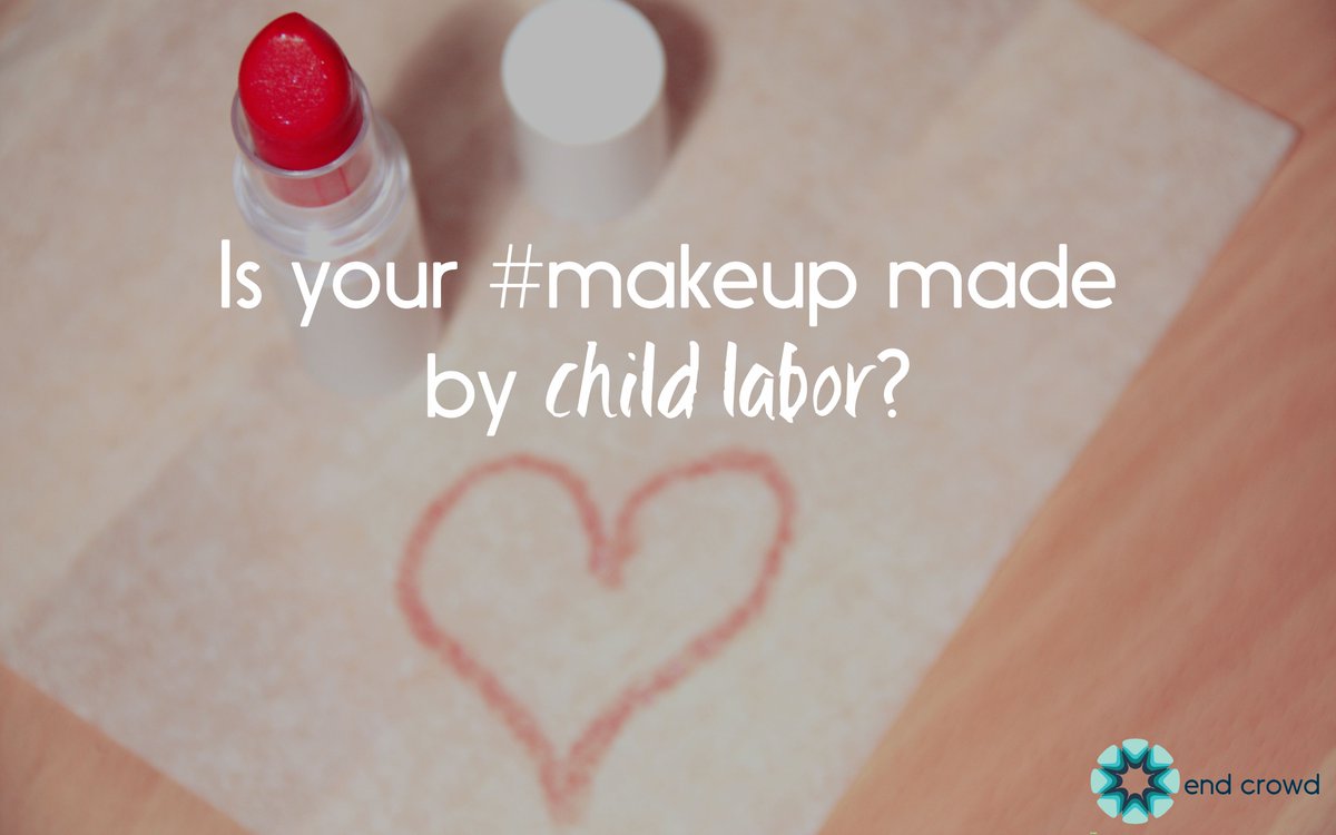 theendcrowd's tweet photo. Don't let #childlabor be part of your #makeup routine. #endcrowd #childlabor #makeup #noslavery #freedom https://t.co/jTWDdXRJ92